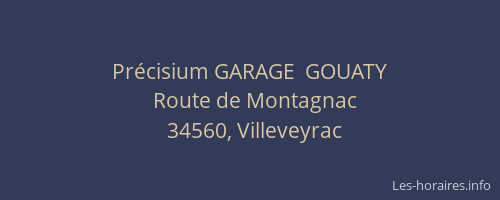 Précisium GARAGE  GOUATY