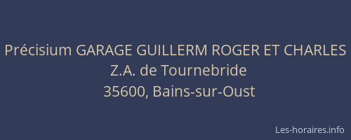 Précisium GARAGE GUILLERM ROGER ET CHARLES