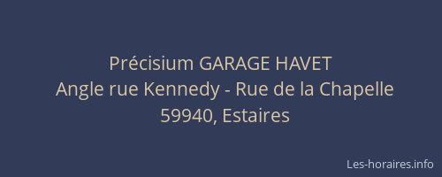 Précisium GARAGE HAVET