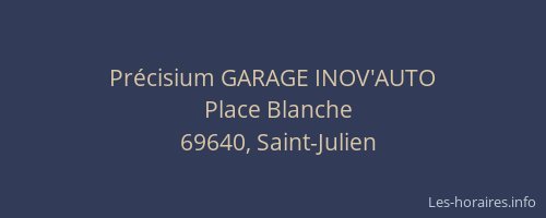 Précisium GARAGE INOV'AUTO