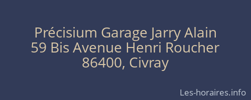 Précisium Garage Jarry Alain