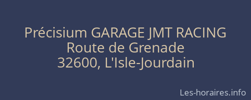 Précisium GARAGE JMT RACING