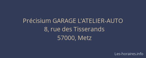 Précisium GARAGE L'ATELIER-AUTO