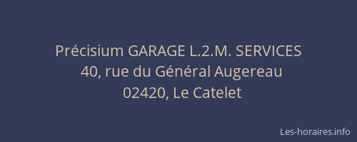 Précisium GARAGE L.2.M. SERVICES