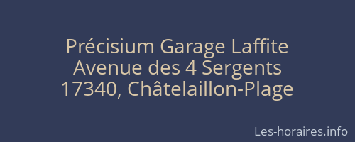 Précisium Garage Laffite