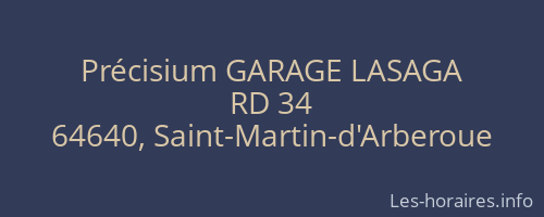 Précisium GARAGE LASAGA