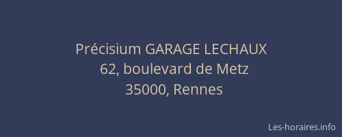 Précisium GARAGE LECHAUX