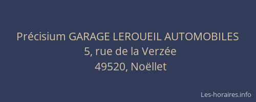 Précisium GARAGE LEROUEIL AUTOMOBILES