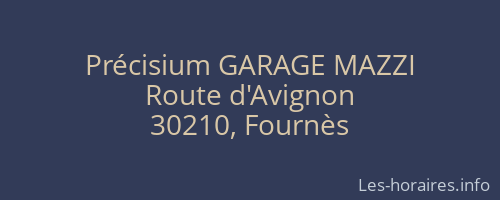 Précisium GARAGE MAZZI