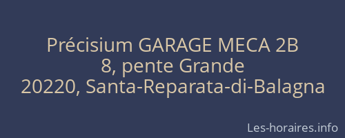Précisium GARAGE MECA 2B