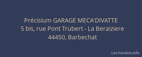 Précisium GARAGE MECA'DIVATTE