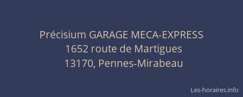 Précisium GARAGE MECA-EXPRESS