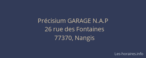 Précisium GARAGE N.A.P