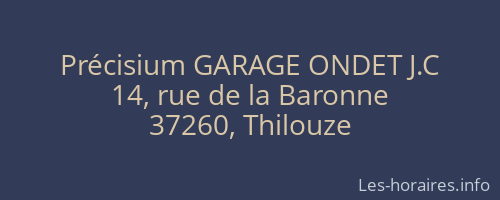 Précisium GARAGE ONDET J.C