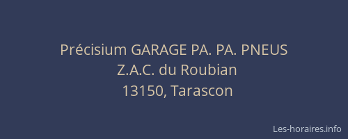 Précisium GARAGE PA. PA. PNEUS