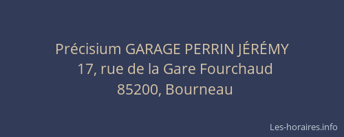 Précisium GARAGE PERRIN JÉRÉMY
