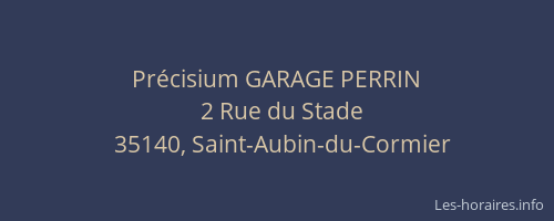 Précisium GARAGE PERRIN
