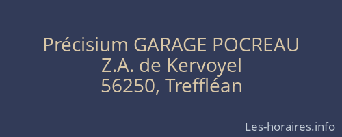 Précisium GARAGE POCREAU