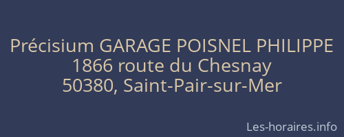 Précisium GARAGE POISNEL PHILIPPE