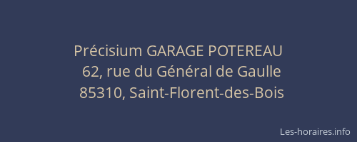 Précisium GARAGE POTEREAU