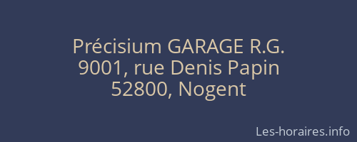 Précisium GARAGE R.G.