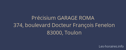Précisium GARAGE ROMA