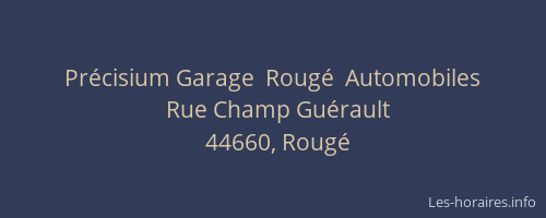 Précisium Garage  Rougé  Automobiles