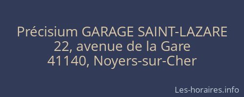 Précisium GARAGE SAINT-LAZARE