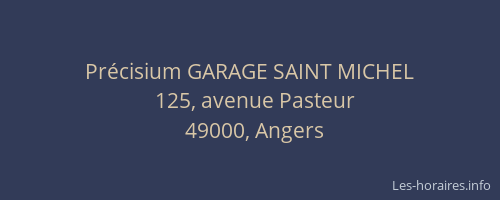 Précisium GARAGE SAINT MICHEL