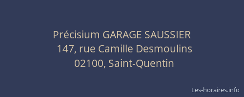 Précisium GARAGE SAUSSIER