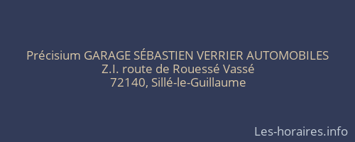 Précisium GARAGE SÉBASTIEN VERRIER AUTOMOBILES