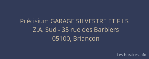 Précisium GARAGE SILVESTRE ET FILS