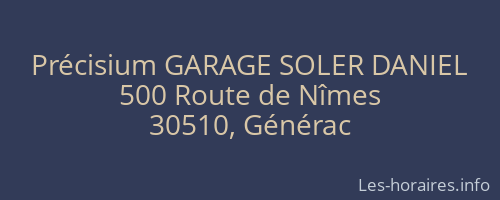 Précisium GARAGE SOLER DANIEL