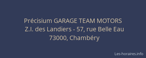 Précisium GARAGE TEAM MOTORS