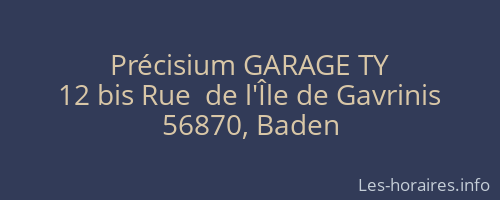 Précisium GARAGE TY