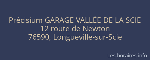 Précisium GARAGE VALLÉE DE LA SCIE