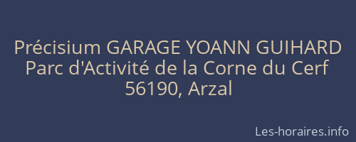 Précisium GARAGE YOANN GUIHARD