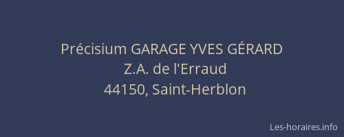 Précisium GARAGE YVES GÉRARD