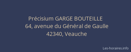 Précisium GARGE BOUTEILLE