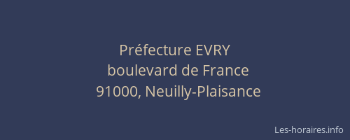 Préfecture EVRY
