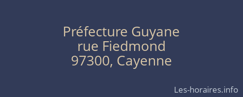 Préfecture Guyane