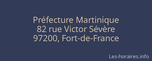 Préfecture Martinique