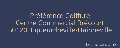 Préférence Coiffure