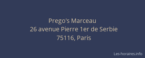 Prego's Marceau