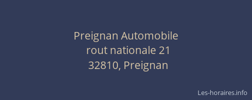 Preignan Automobile