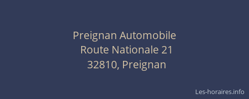 Preignan Automobile