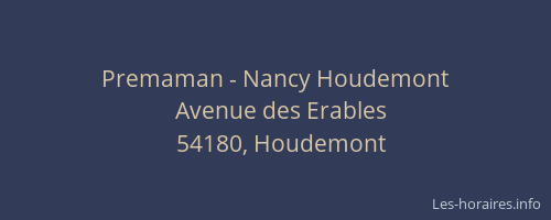 Premaman - Nancy Houdemont