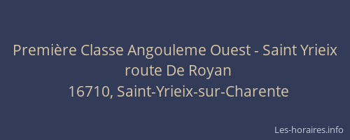 Première Classe Angouleme Ouest - Saint Yrieix
