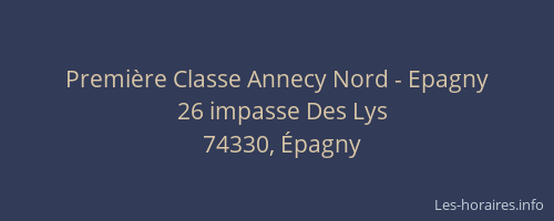Premi&egrave;re Classe Annecy Nord - Epagny