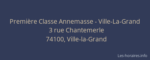 Premi&egrave;re Classe Annemasse - Ville-La-Grand